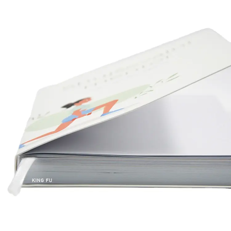 Libro de Yoga con cubierta flexible personalizada, caja de libro con estampado en caliente de oro, cubierta dura, servicio de impresión personalizado