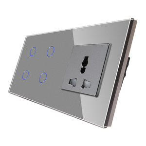 Bingoelec Home presa a muro multifunzione 13A ampiamente utilizzata e interruttore tattile a 4 Gang Wifi Smart Home