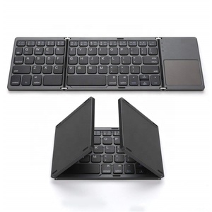 Universal Folding <strong>Keyboard</strong> Touchpad <strong>Mouse</strong> Combo Multi-media Folding <strong>Wireless</strong> <strong>Keyboard</strong> Portable <strong>Handheld</strong> Android IOS <strong>Keyboard</strong> - Product Image 1