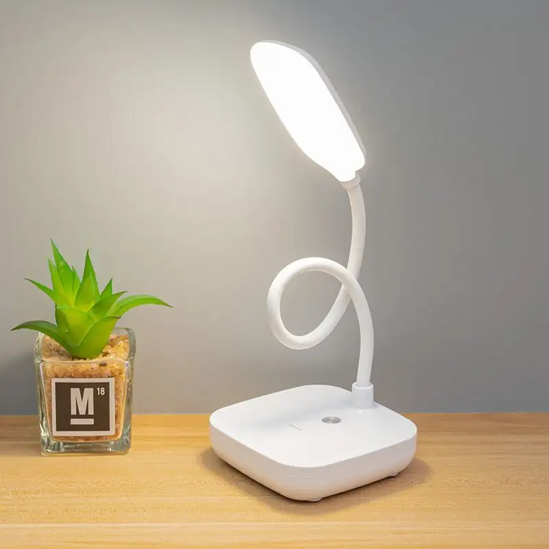 Lámpara de mesa para leer y estudiar, luz LED de escritorio Flexible con 3 colores de temperatura