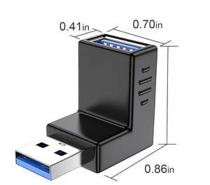 USB 3.0 Adapter 90 độ nam nữ <span class=keywords><strong>Combo</strong></span> dọc lên và xuống góc Coupler nối - Product Image 3