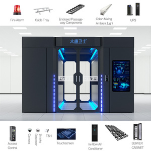Centro DE DATOS DTVS con gabinete de red 42u Solución de contención de pasillo frío y caliente con puerta corredera automática IDC PSMS Server Rack - Product Image 2