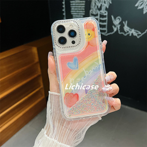 Lichicase Chống Thả Bong Bóng Thiết Kế Cầu Vồng Cầu Mô Hình Trường Hợp Điện Thoại Cho Motorola G05 G15 E15 Vỏ Bảo Vệ - Product Image 3