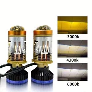 T8 Su9 H4 Bi LEDプロジェクターヘッドライト電球12V 3000K 4300K 6000K H4 LEDレンズヘッドランプLEDライトH4プロジェクターライト - Product Image 4