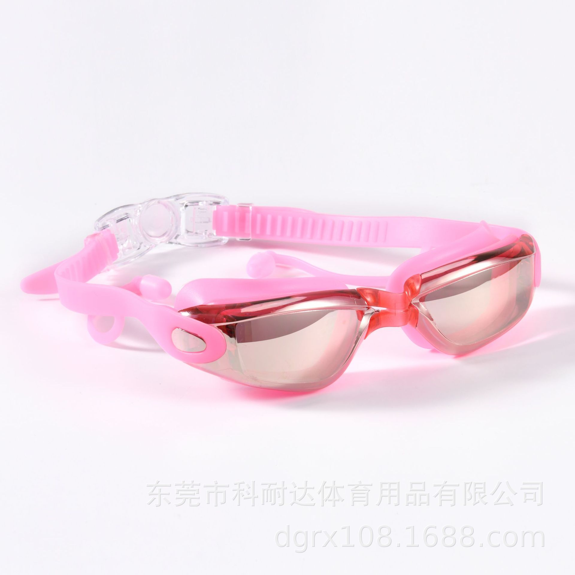 Pink electroplated flat mirror, OPP bag