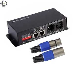 Оптовая Продажа DMX512 RGB полоска света контроллер 3-канальный декодер светодиодный диммер драйвер 12V-24V для 5050 3528 металлический материал - Product Image 1