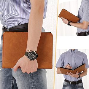 Portadocumentos con cremallera A5, Cartera de reuniones con calculadora, páginas de cuaderno recargables y portalápices - Product Image 5