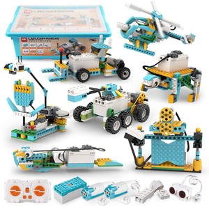 CB05 Science and Education Building Blocks Robot Can DIY Children's Early Education Toy <strong>Programming</strong> <strong>Class</strong> Electric Robot