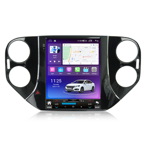 ระบบเครื่องเสียงรถยนต์สำหรับ VW Tiguan 2010-2016แอนดรอยด์8คอร์1024*760 IPS จอแยก GPS BT DSP RDS