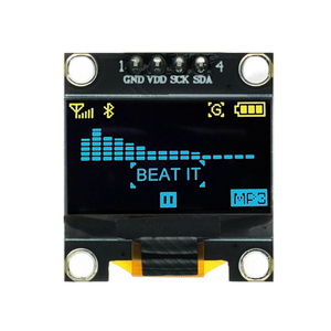 10PCS 4-polig 7-polig Weiß/Blau/Gelb Blau Farbe 0,96 Zoll 128 X64 OLED-Anzeige modul 0,96 "IIC I2C SPI Comm unicate - Product Image 4