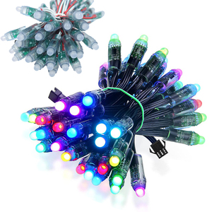 工場卸売WS2811ドリームカラーRGB IC 12V LEDピクセルスティングライト広告モジュールスクリーンLEDポイントライトクリスマスライト