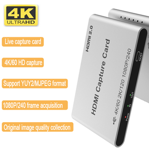 hdmi usb 3.0视频采集卡usb c 1080p视频采集卡4k用于游戏流媒体直播视频录制 - Product Image 4