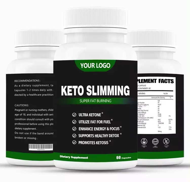 Produk pelangsing suplemen OEM kapsul keto fat burner pills keto diet tablet keto bhb