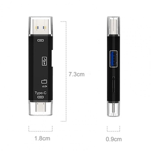 5合1多功能USB 3.0 C型微型USB SD TF存储卡读卡器智能OTG读卡器适配器手机电脑配件 - Product Image 3