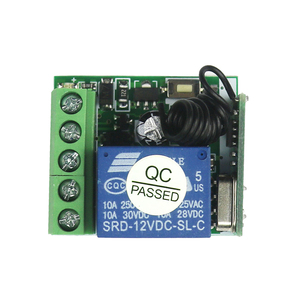 Universelles drahtloses HF-Sender-Empfänger modul 1-Kanal-Relais DC12V 433 MHz ABS-und PC-Material für Garagentore