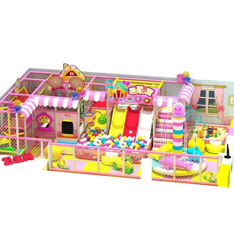 Vendita calda commerciale per bambini orientati sala giochi per interni Soft Play attrezzature per bambini popolari con parco divertimenti