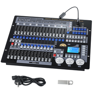 Profesión Dmx1024 Control de iluminación de escenario Fábrica Luces de escenario Consola Pantalla Lcd Mezclador 1024 Controlador Dmx