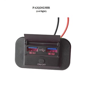 Tornillo de montaje en panel de carga rápida 12V-24V entrada USB tipo C salidas 2 puertos PD QC3.0 autobús camión barco Camper ATV enchufe de cargador de coche - Product Image 4