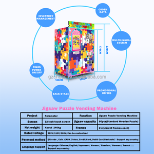 Sản xuất nhà máy OEM/ODM DIY ghép hình câu đố Máy bán hàng tự động SDK màn hình cảm ứng dựa trên đám mây quản lý đồng xu/thẻ tín dụng thanh toán - Product Image 6