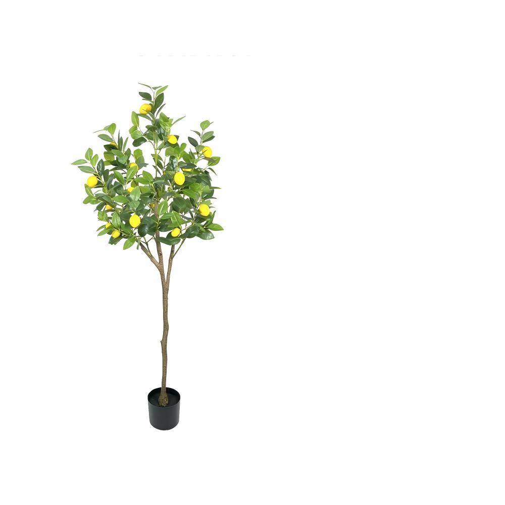 Árbol de limón artificial de un solo tallo de 160 cm tipo 1