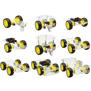 Smart Robot Kit telaio per auto velocità Encoder batteria modulo ultrasonico per 2WD 4WD Arduino-Avoidance accessori elettronici - Product Image 1
