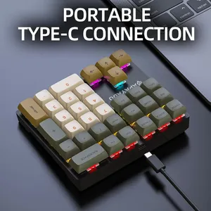 33 Key Wired Mechanical <strong>Numeric</strong> Keypad with Multi-color Lights Suitable for Finance, Business, Laptop <strong>Numeric</strong> <strong>Keyboard</strong> - Product Image 6