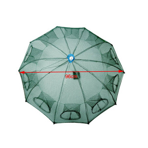 แหจับปลาแบบมีเชือกดึงมือโยน,ตาข่ายจับกุ้งกรงปลาเล็กปลาน้อย - Product Image 1