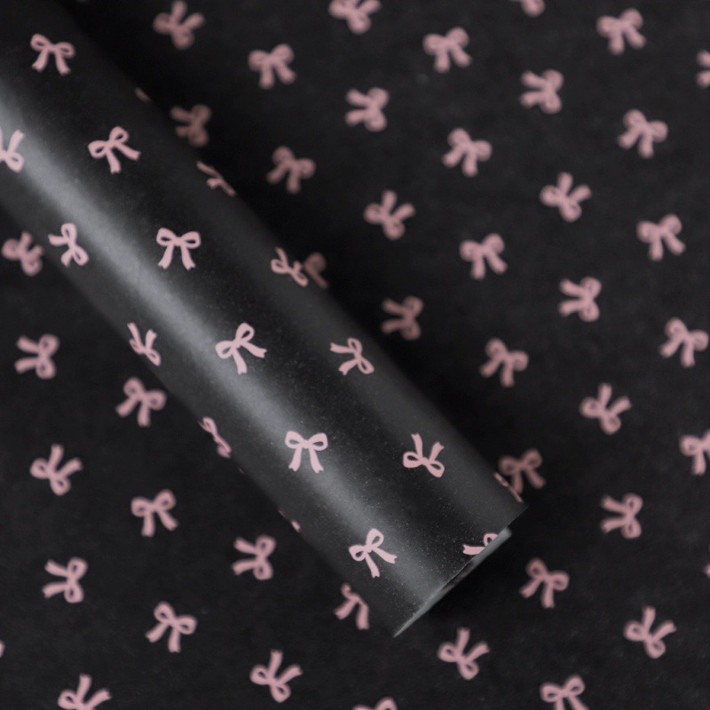 Black Background with Pink Flowers