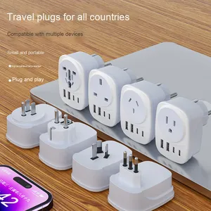 Multi-Country Universal Travel Socket <strong>Adapter</strong> Multifunctional <strong>USB</strong> Plug Converter QC3.0 Function 15W <strong>Output</strong> <strong>Power</strong> 5V/3A - Product Image 5