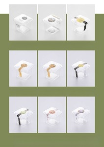 ถ้วยพลาสติกใส่ขนมทีรามิสุแบบใสแบบพกพาถ้วยพุดดิ้งแกลบแบบใช้แล้วทิ้งกล่องใส่เค้กแบบพกพาพุดดิ้งน้ำผลไม้ - Product Image 3