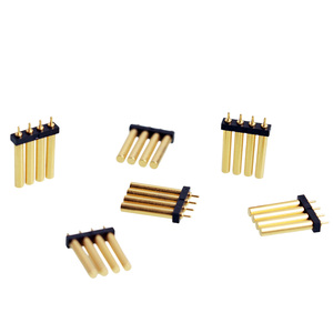 Özel 2.5 kadın Pogo Pin H2.0 tek sıra 04P Dip tipi Pogo pinli konnektör çeşitli elektrikli ev aletleri PCB konektörü - Product Image 1