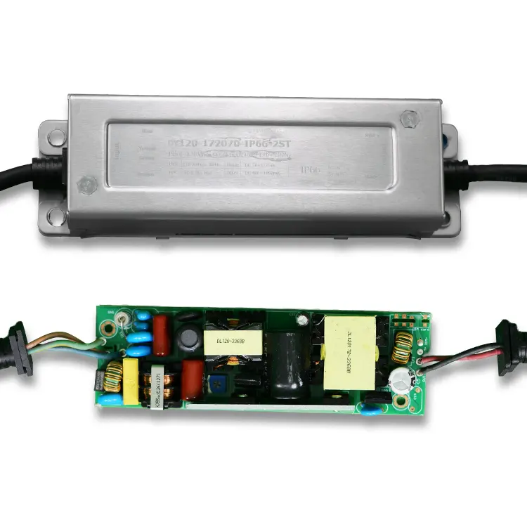 Karartma LED sürücü düşük çıkış dalgalanma akım izolasyonu 100V 120ma 120W IP66 ışık kutusu mine mayın tüneli su geçirmez led sürücü