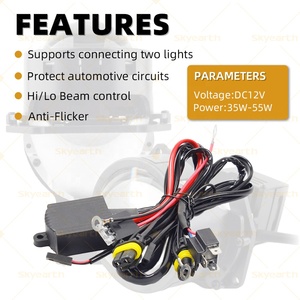 12V/24V H4 9003 không thấm nước Dây nịt điều khiển cho LED chiếu ống kính đèn pha HID Đèn pha Bóng đèn Xenon chuyển đổi <span class=keywords><strong>Kit</strong></span> - Product Image 2