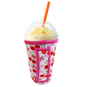 Tùy Chỉnh In Cách Điện 16-32Oz Neoprene Túi Lạnh Tái Sử Dụng Cốc Cà Phê Tay Áo Với Xử Lý Mềm Tote Cho Cà Phê Đá Hoặc Rượu Vang - Product Image 3