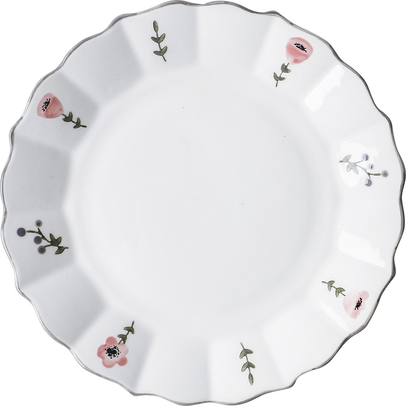 plato blanco de 8 pulgadas