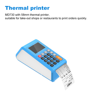 Terminal POS móvil Android RINLINK MD730 fabrica teclado de mano código QR sistemas POS con máquina de pago de impresora - Product Image 5