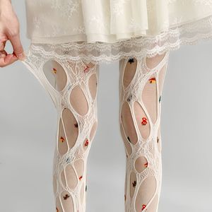 KTS385 fabricantes de fábrica personalizada Wispy vacío Retro Irregular rasgado medias de red de encaje fino <span class=keywords><strong>Sexy</strong></span> pantimedias/medias - Product Image 3