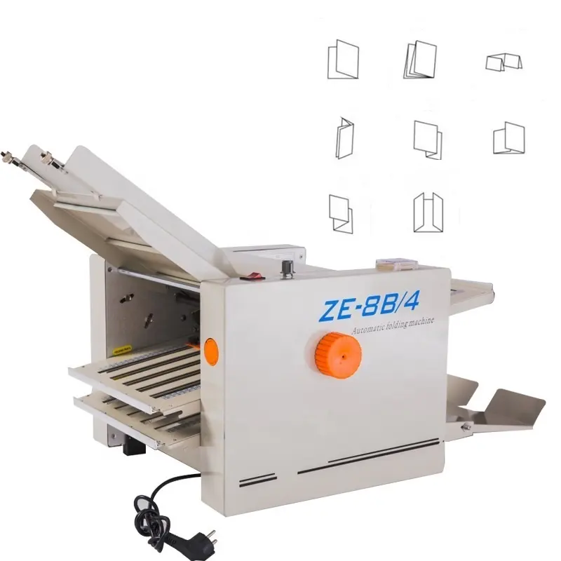 ZE-8B/4 fabricante máquina dobrável de papel/máquina de dobra