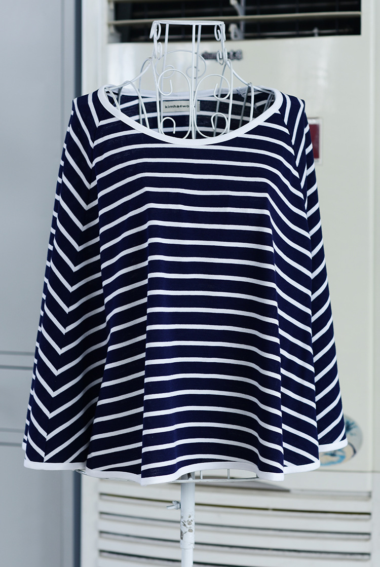 Rayures bleues et blanches