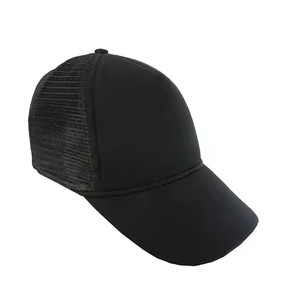 Custom Logo High Top Baseball Cap <strong>Patch</strong> Logo Back Flex Fit 5-<strong>Panel</strong> Hat Sun Protection Camo Sporty Ponytail Cap - Product Image 3