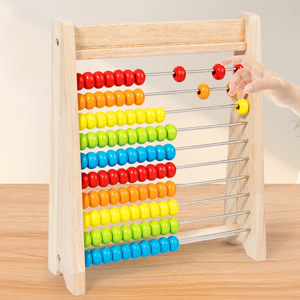 卸売キッズ木製そろばんビーズ数学学習おもちゃレインボーナンバーカウントビーズ幼児就学前数学学習おもちゃ - Product Image 2