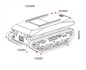 Arduinoカーシャーシ教育キットロボットスターターキットロボットプラットフォームとしての電気追跡シャーシ - Product Image 2
