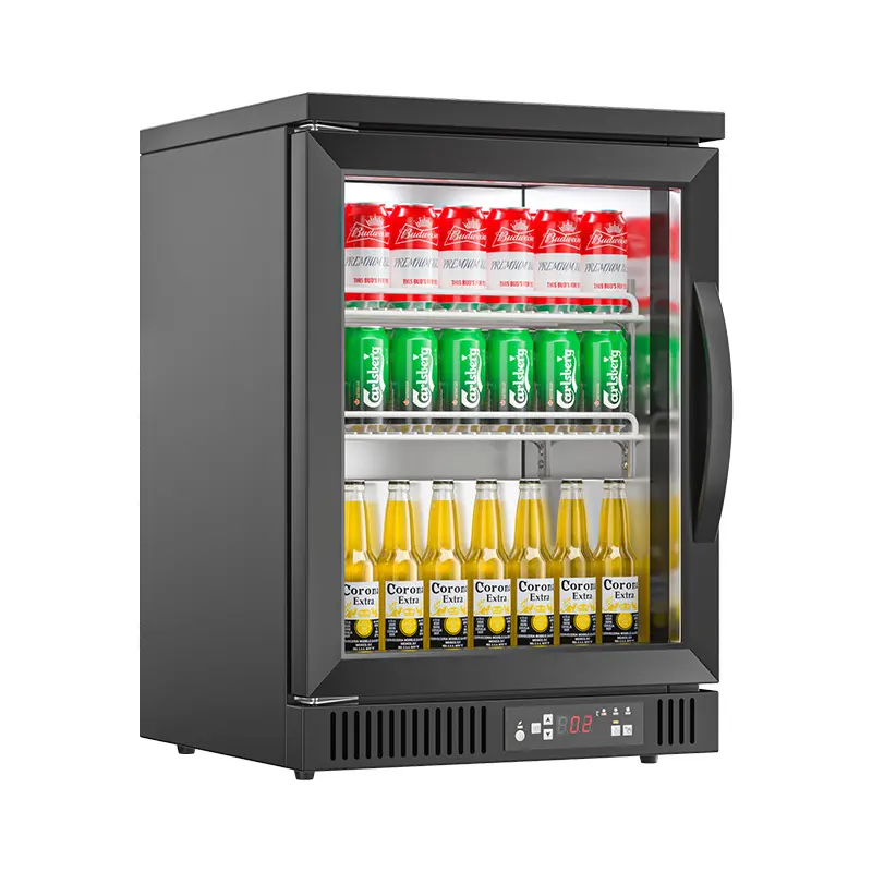 MUXUE 싱글 도어 호텔 백 바 카운터 음료 디스플레이 냉장고 맥주 냉장고 와인 쿨러