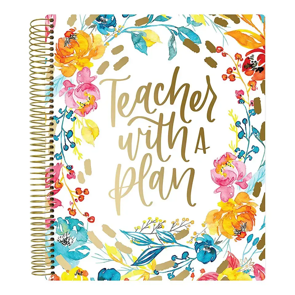 2023 nouveau carnet de classe scolaire personnalisé et leçon journal quotidien hebdomadaire mensuel planificateur de cahier à spirale pour enseignant