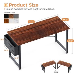 Hot Sale Simple Style Schreibtisch für Home Office Study Student Schreibtisch Vintage 48 Zoll Computer Schreibtisch - Product Image 2
