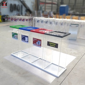 Sorting Litter Receptacle <strong>Container</strong> <strong>Custom</strong> Plastic <strong>Garbage</strong> Bin Outdoor Modern Recycle Dustbin - Product Image 4