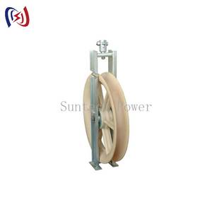 20KN OPGW Optical Fiber Tandem Cable <strong>Stringing</strong> Pulley <strong>Block</strong> Customizable Nylon Sheave Transmission Industrial Use OEM Supported - Product Image 2
