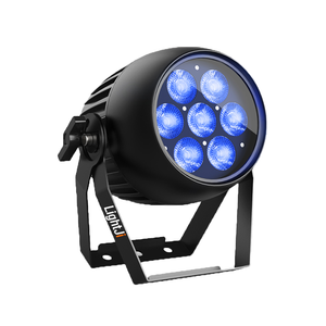 ACEPAR 7 IP65 7*18W RGBWA+UV 6IN1 <strong>LED</strong> PAR Light with OLED <strong>Display</strong> Aluminum Body Beam Effect White <strong>LED</strong> <strong>DMX</strong> <strong>Control</strong> Mode - Product Image 4