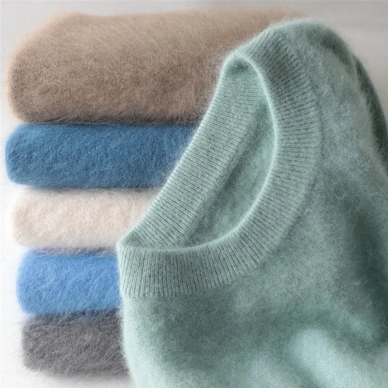 15 colori inverno spessore ultimi maglioni disegni per uomo Pullover girocollo morbido maglione di cashmere artificiale maglieria di qualità