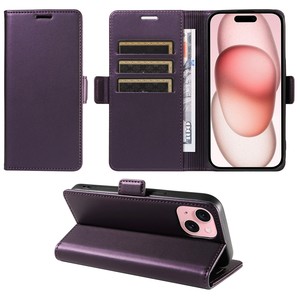 ארנק עור fu עור מרקם ארנק עבור iphone 17 14 13 12 15 פרו מקס 16 מגנט מלטף כיסוי עור עבור sams25